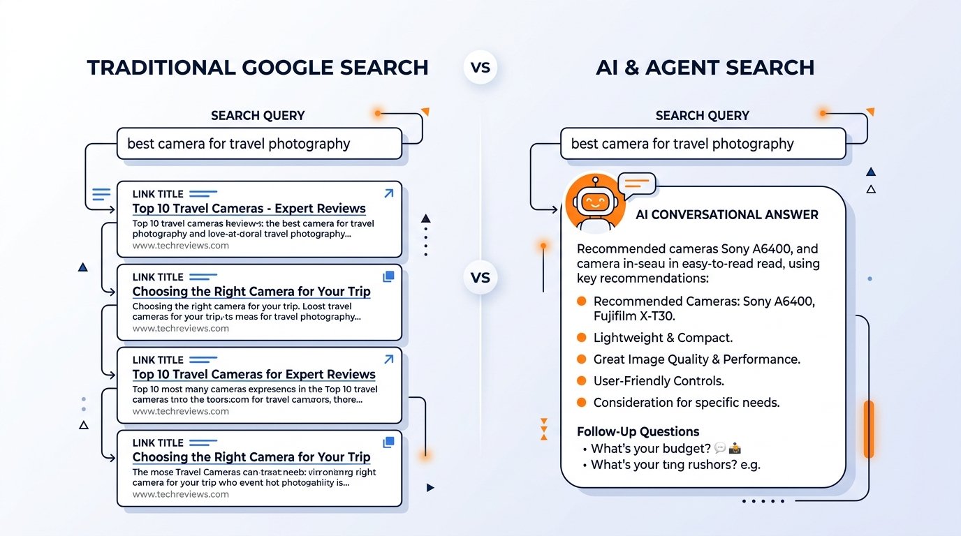 Is Your Business AI-Ready? Traditional Google Search vs AI & Agent Search